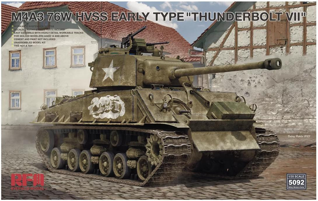 Rye Field Model 1/35 M4A3 76W HVSS Early Type 5092